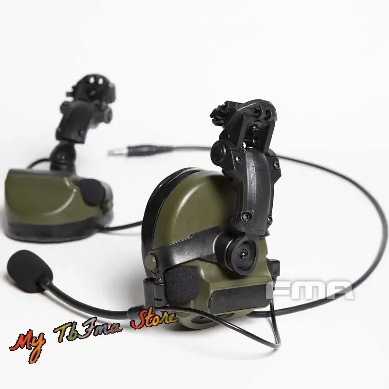 Adaptador de soporte de brazo de riel de casco rápido con tapa trasera FMA C3 a AMP soporte de auriculares para COMTAC C3 TB1443 - imagen 4