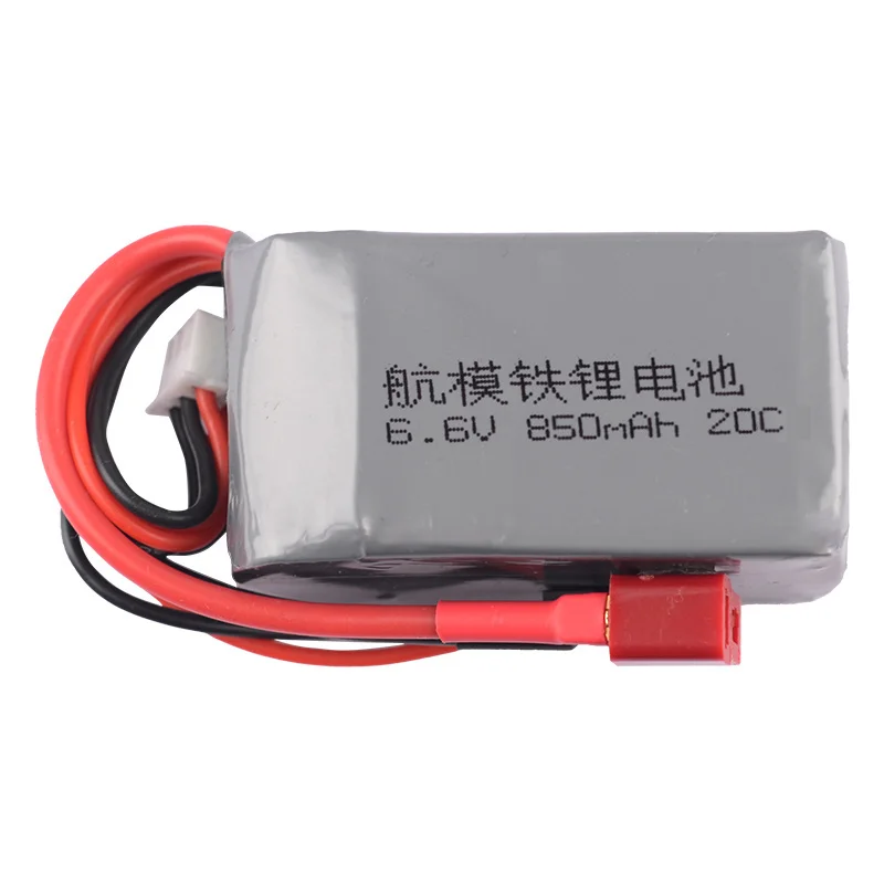 Paquete de batería RX con conector JST y enchufe FUTABA VS Turnigy para Drones, transmisor de 6,6 V, 850mAh, LiFePO4 - imagen 5