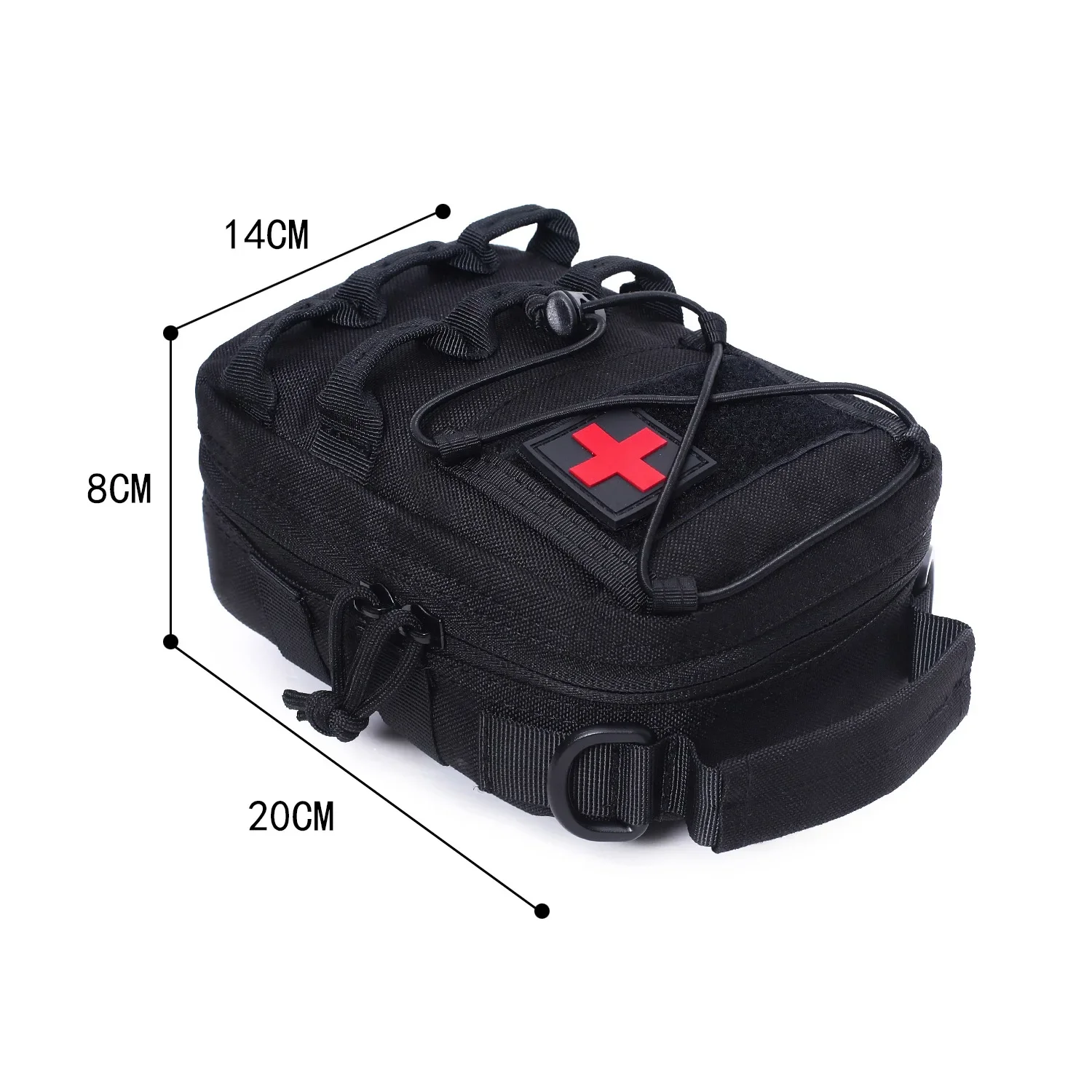 Bolsa táctica Molle EDC, bolsa de nailon EMT IFAK, bolsa de suministros médicos, bolsa de utilidad compacta multiusos para actividades al aire libre - imagen 2