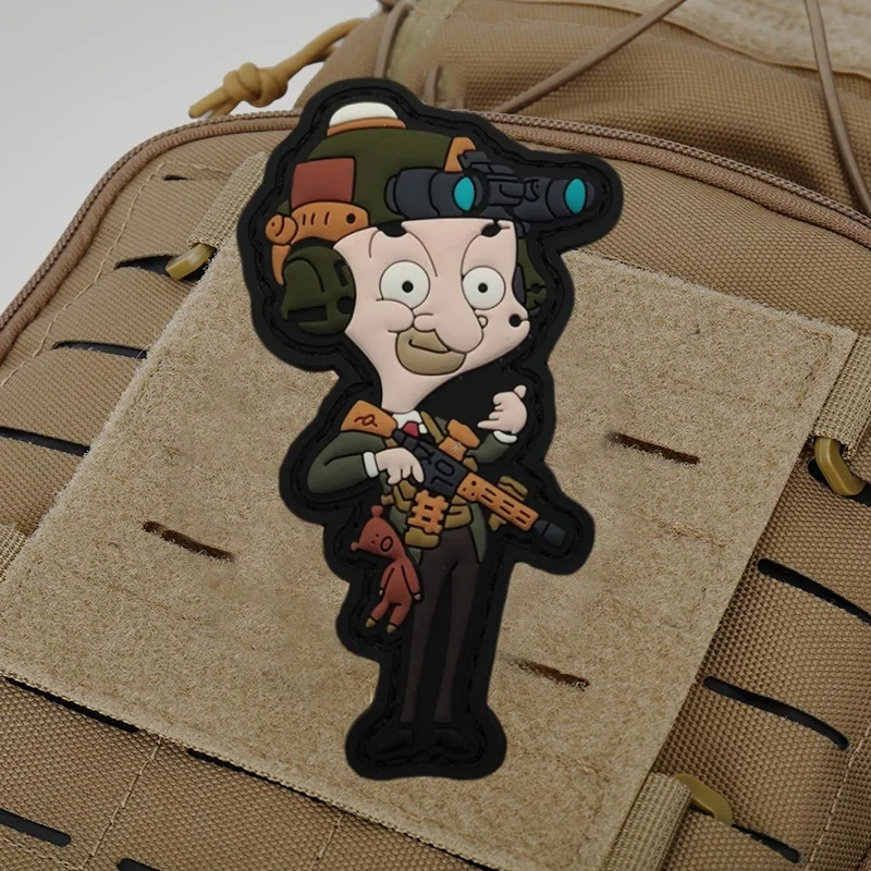 Interesante y humorístico parche de PVC insignia de moral táctica gancho bucle parches militares ropa mochila pegatinas brazalete - imagen 3