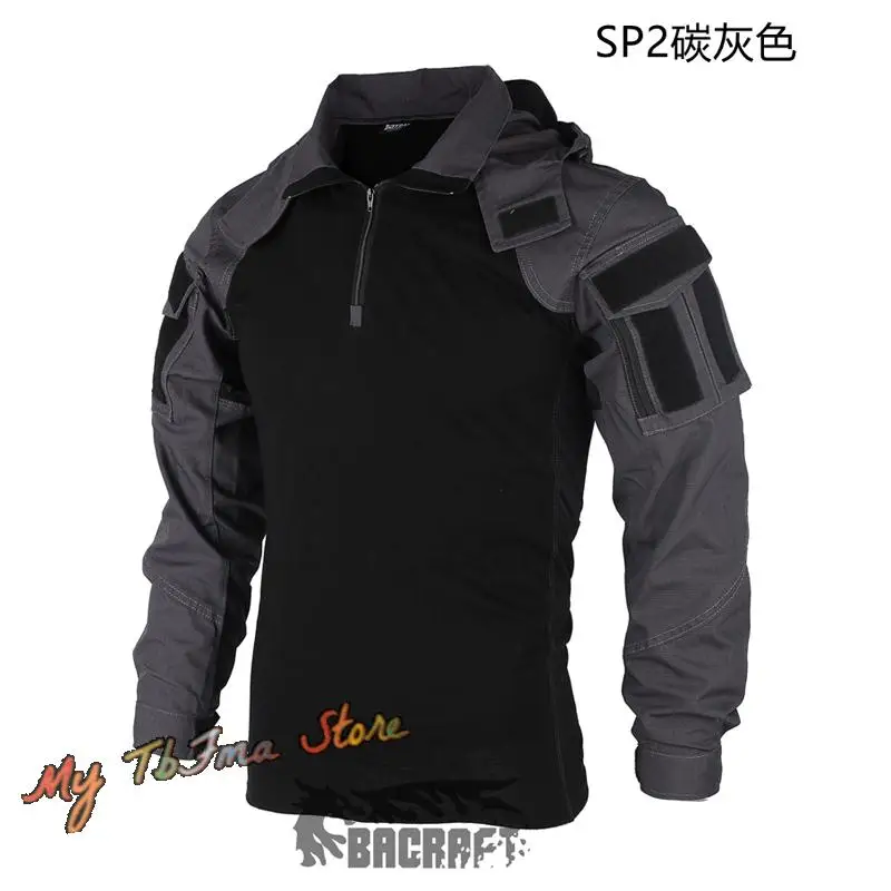 TRN camisa de caza táctica, uniforme de combate, SP2 táctico al aire libre, camisa de manga larga con capucha (delgada) - imagen 5