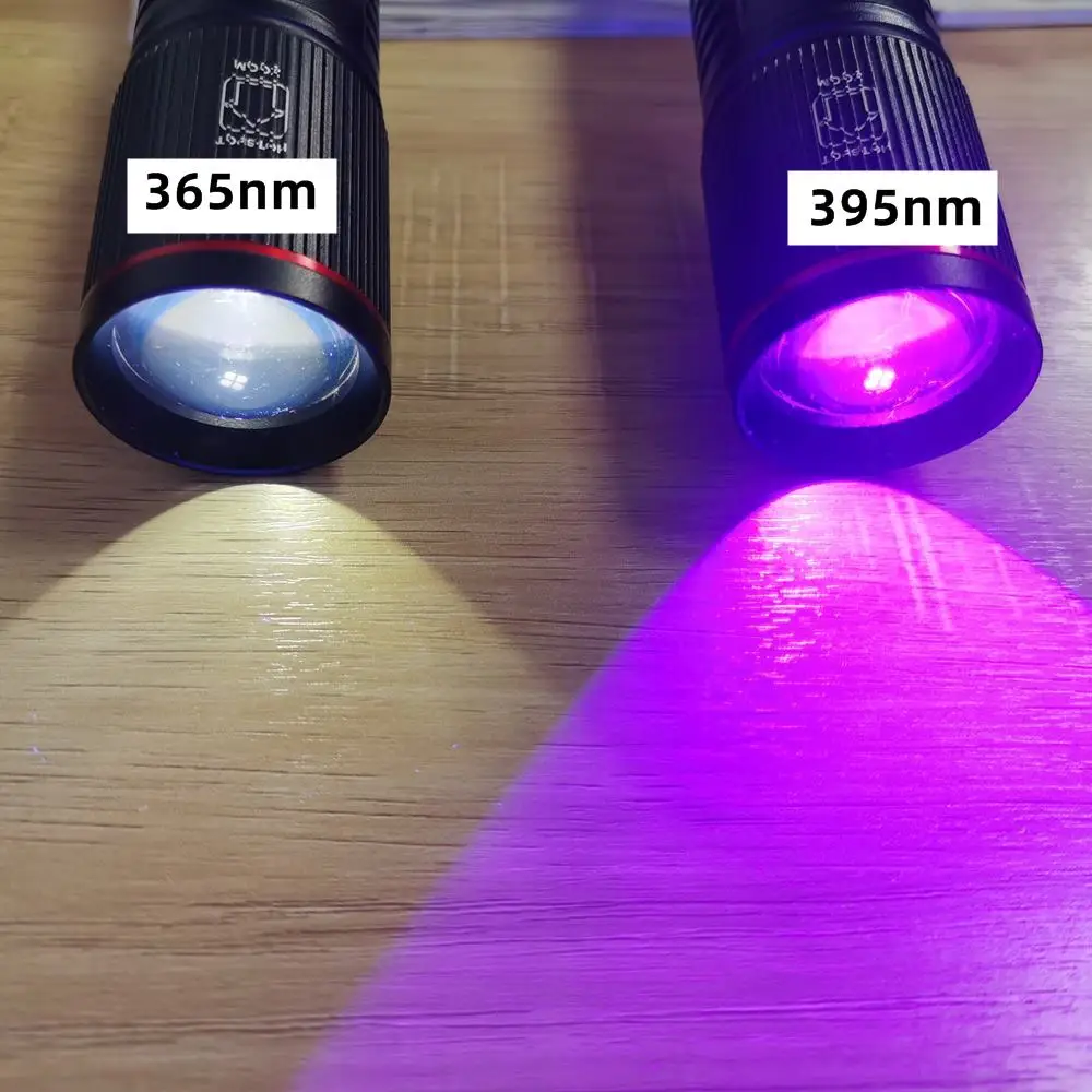 Zoom-linterna LED UV de alta potencia, marcador de tinta Invisible de 20W, 365/395nm, luz fluorescente para orina de gato, perro, escorpión, dinero - imagen 4