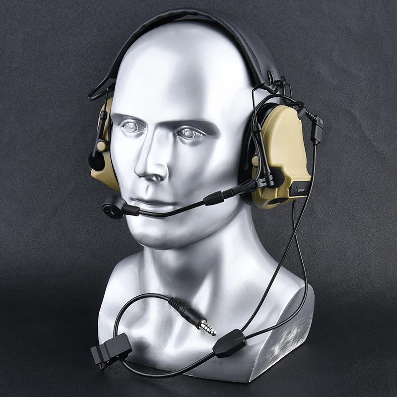 Cable de auriculares de comunicación PTT táctico WADSN, adecuado para auriculares C3, interfaz 7,0, accesorios tácticos de caza PTT - imagen 3