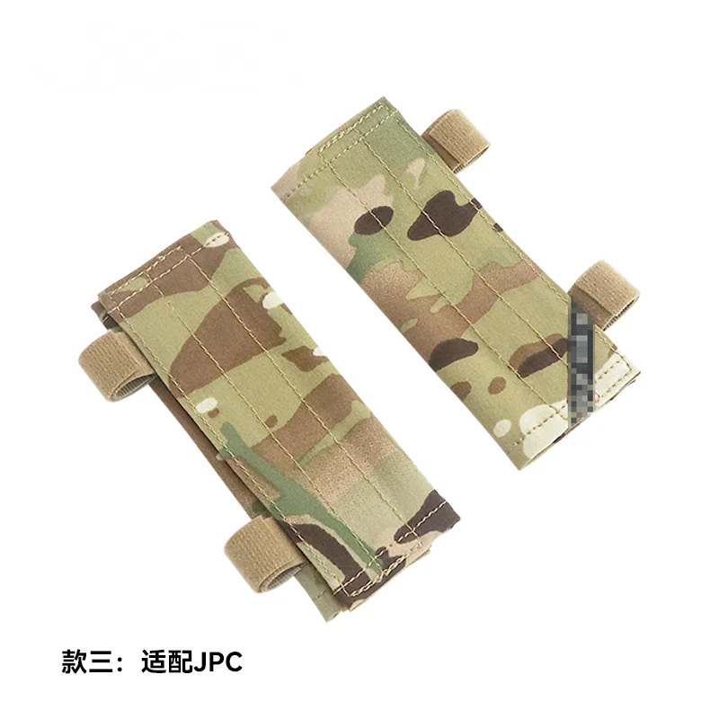 Chaleco táctico funda protectora para hombro bolso de hombro de malla de camuflaje/hombreras elásticas para AVS JPC1.0 2,0 - imagen 5