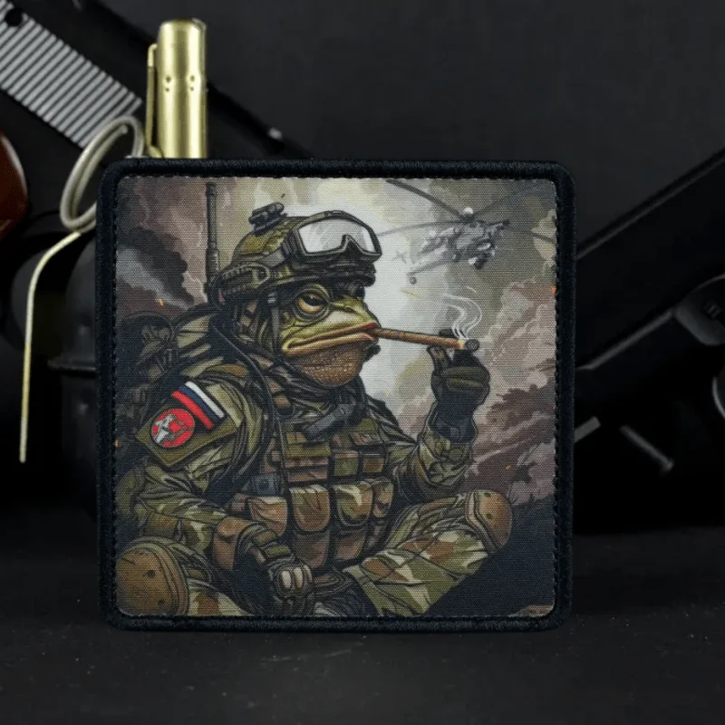Parche táctico de moral "Mednesday, my dudes", emblema de gancho y bucle impreso, insignia militar, brazalete de combate, pegatinas para mochila - imagen 2