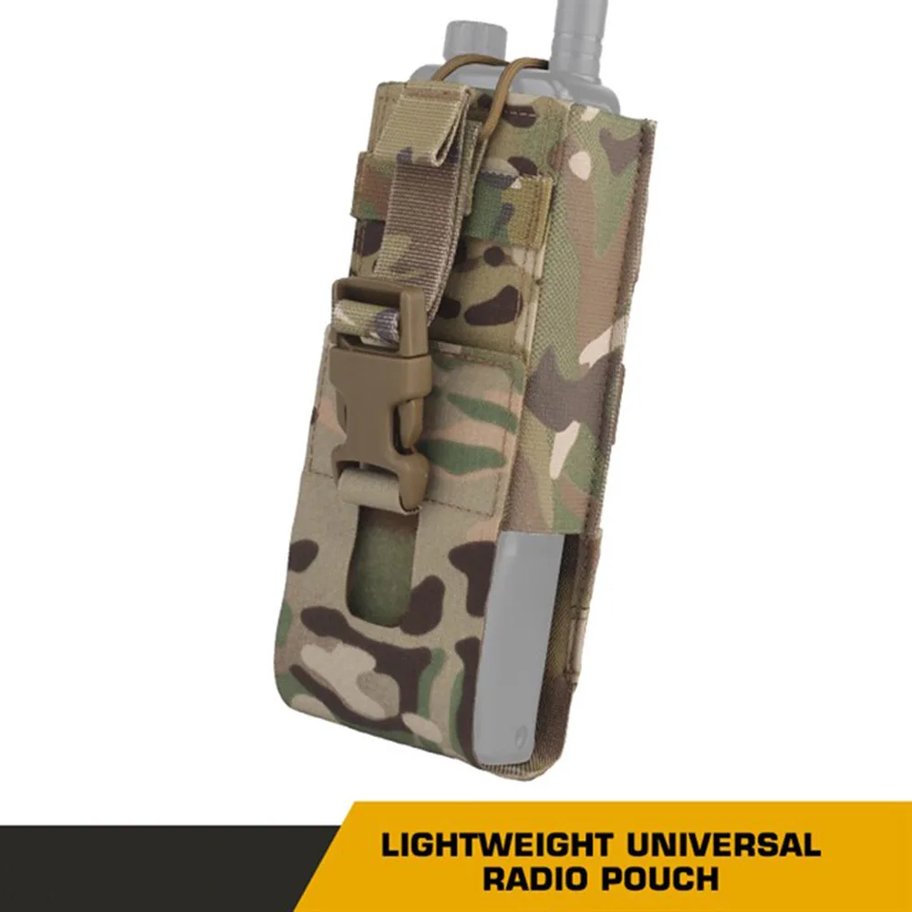 Bolsa táctica ligera Universal para Radio, chaleco para exteriores, bolsa de herramientas Molle, bolsa para walkie-talkie, bolsa protectora para Radio - imagen 4