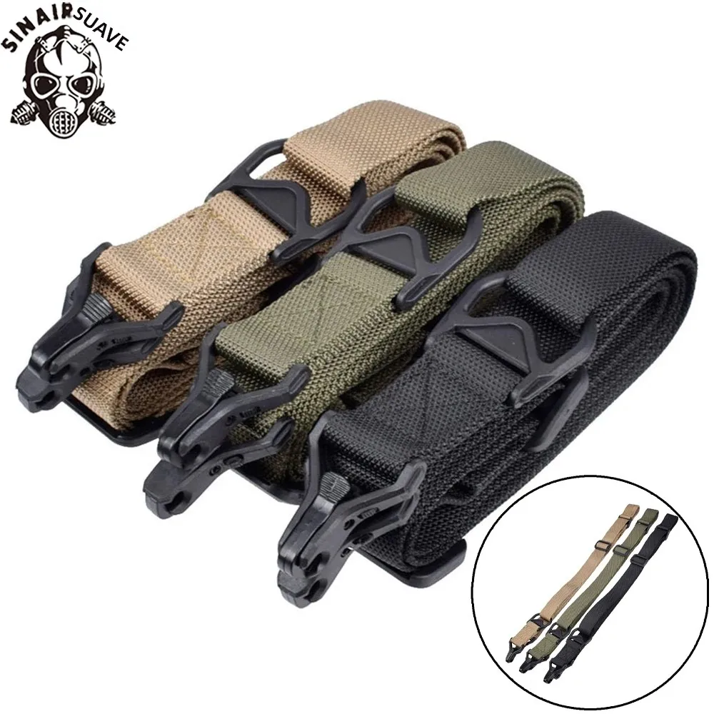 Eslinga táctica MS3 ajustable para pistola, correa de eslinga multiimisión para exteriores, Rifle AR AK, eslinga Universal QD, cuerda para cinturón de pistola Airsoft