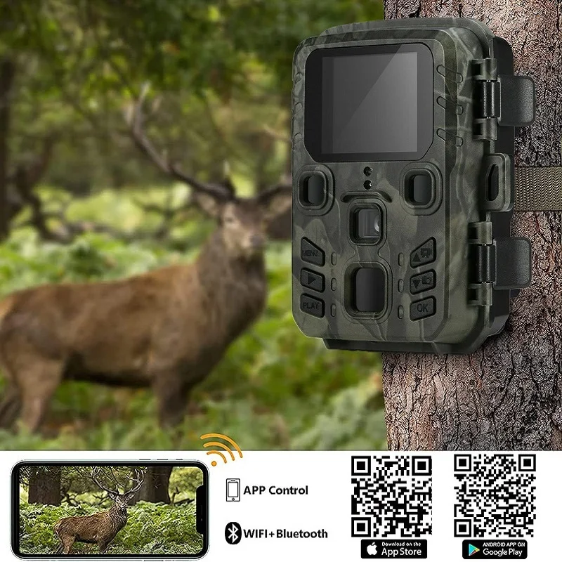 Suntek-Cámara de rastreo con visión nocturna infrarroja para vida salvaje, videocámara impermeable IP65 con WIFI serie 4K/2,7 K, 36MP/24MP, activada por movimiento - imagen 3