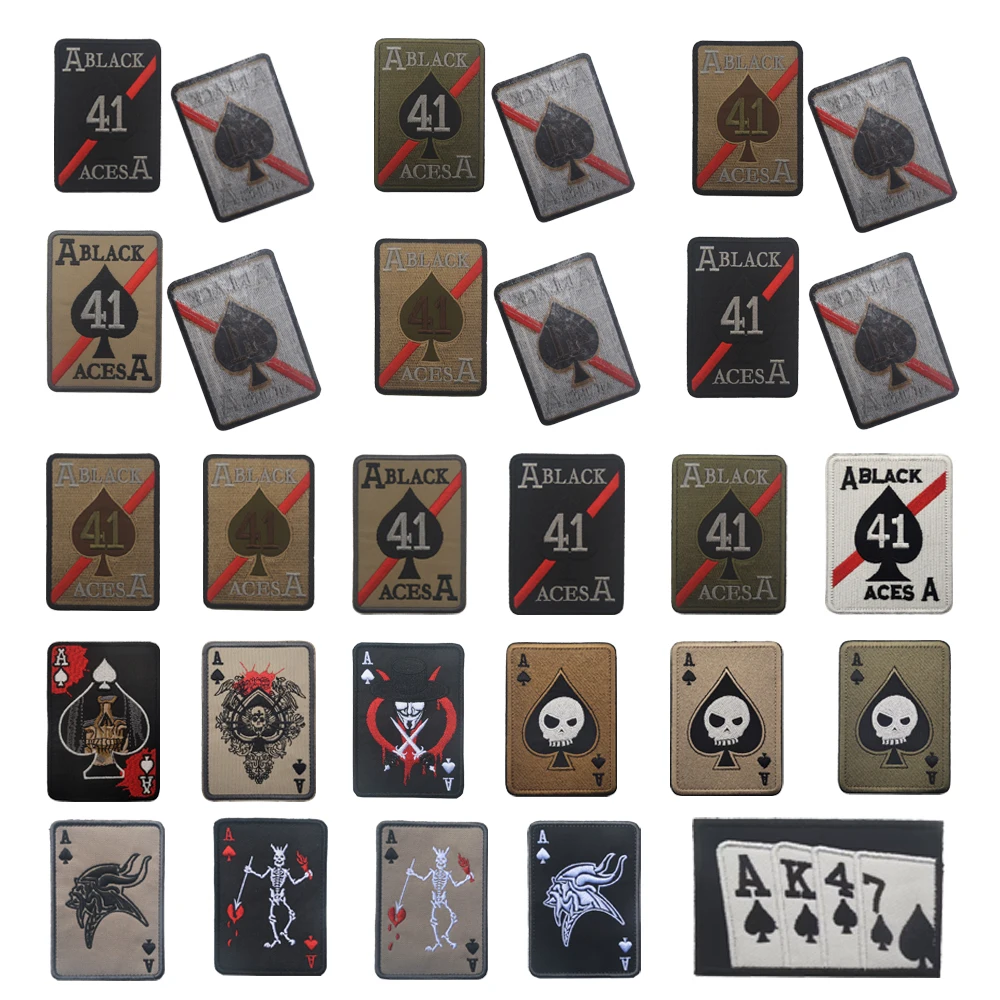 Tarjeta de juego bordada personalizada, tarjeta de brazalete, insignia mágica bordada, bolsa, accesorio, mochila, parches para ropa