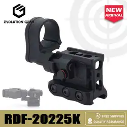 EvolutionGear RDF-20225K soporte híbrido CNC tech soporte de punto rojo con soporte de riel de A-0229 para caza AIM2 EXPS3 punto rojo G43 G33