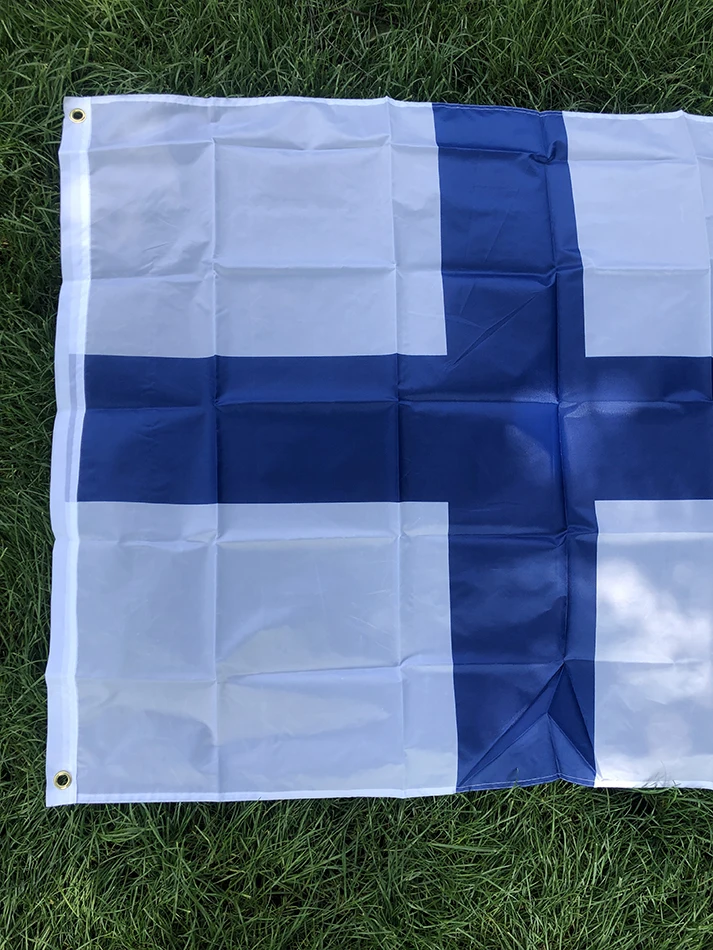 Bandera de la SKY bandera de Finlandia 3x5 pies colgante bandera nacional estándar de poliéster bandera interior al aire libre 150*90cm - imagen 3