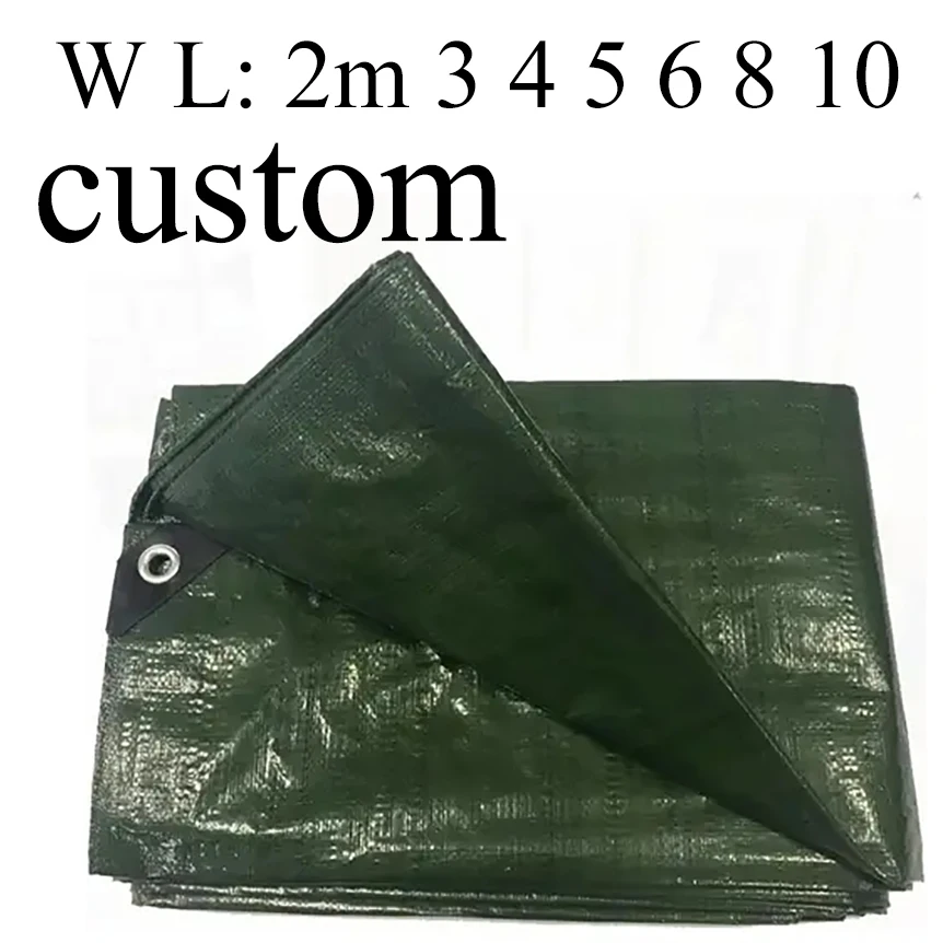 Lona personalizada impermeable 3*3 4m × 4 5 6 8 10 20m lona grande pequeña cubierta de sombra de lluvia exterior jardín barco bicicleta toldo Uv