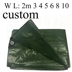 Lona personalizada impermeable 3*3 4m × 4 5 6 8 10 20m lona grande pequeña cubierta de sombra de lluvia exterior jardín barco bicicleta toldo Uv