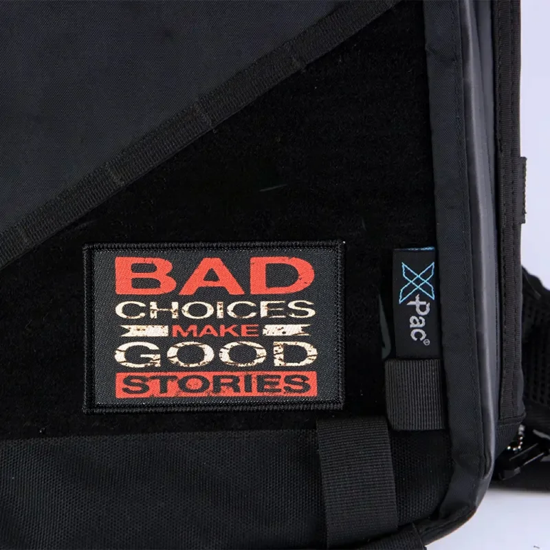 Parche táctico con estampado de insignia moral, brazalete con gancho y bucle, mochila militar, pegatina para ropa, las mejores choques hacen buenas historias - imagen 5