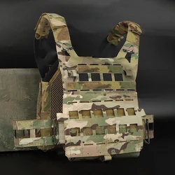 Portador de placa táctica SPC, ligero, Paintball, Airsoft, juego de combate, armadura corporal, liberación rápida, chaleco de caza MOLLE ajustable, equipo