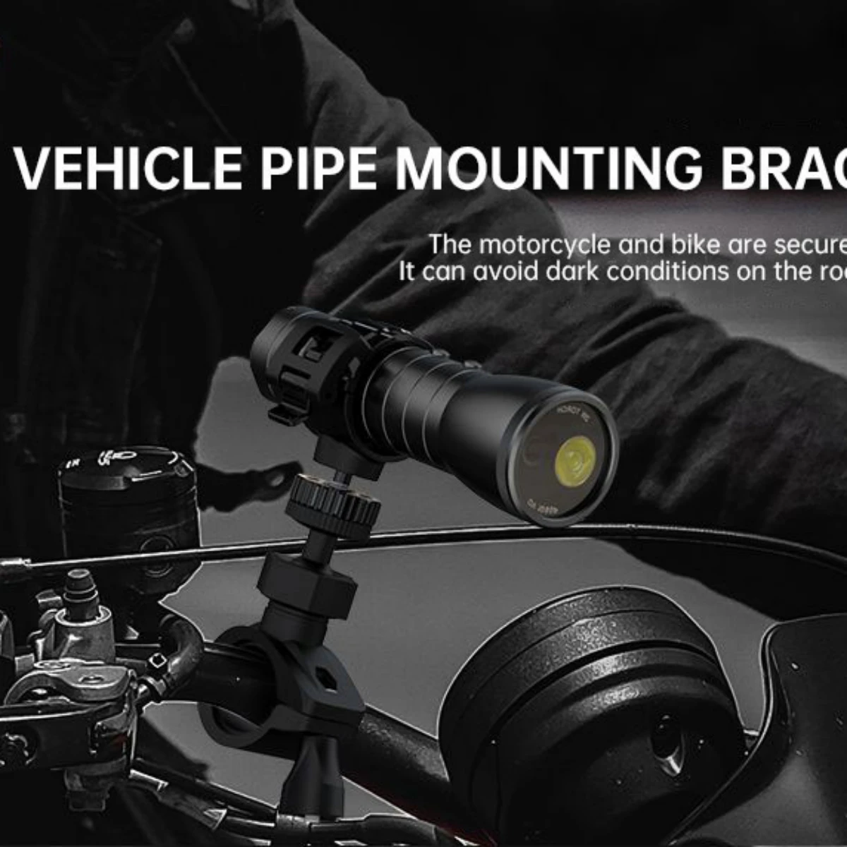 Linterna deportiva impermeable 1080p, cámara deportiva con iluminación de brújula, videocámara montada en coche, faros multifuncionales - imagen 4