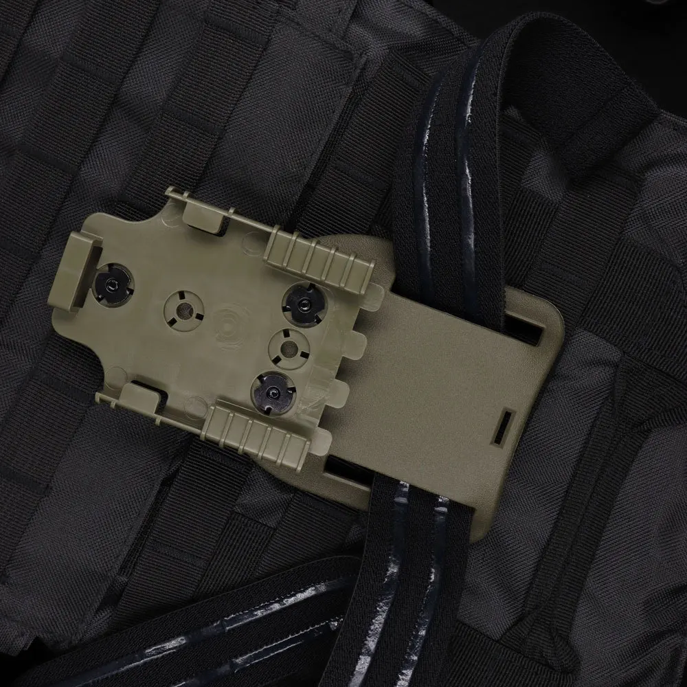 Kit de sistema de bloqueo rápido QLS, adaptador de funda para pierna caída, lazo para cinturón de paseo medio con horquilla de bloqueo y placa receptora - imagen 2