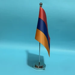 Bandera de Armenia – Escritorio poliéster con mástil decorativo