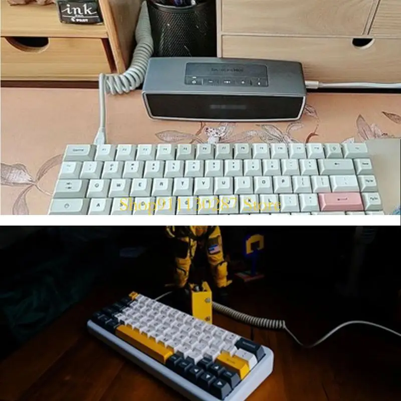 J1HC Cable en Teclado mecánico GH60 USB V2 Cable Mini Micro tipo C USB - imagen 4