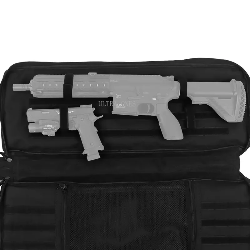 Bolsa de pistola táctica de 83cm, bolsas de herramientas para Rifle de combate y caza de gran capacidad, juego de guerra Airsoft, bolsos de rango de combate de Paintball - imagen 2