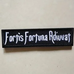 Parche táctico bordado Fortis Fortuna Adiuvat – MOLLE velcro