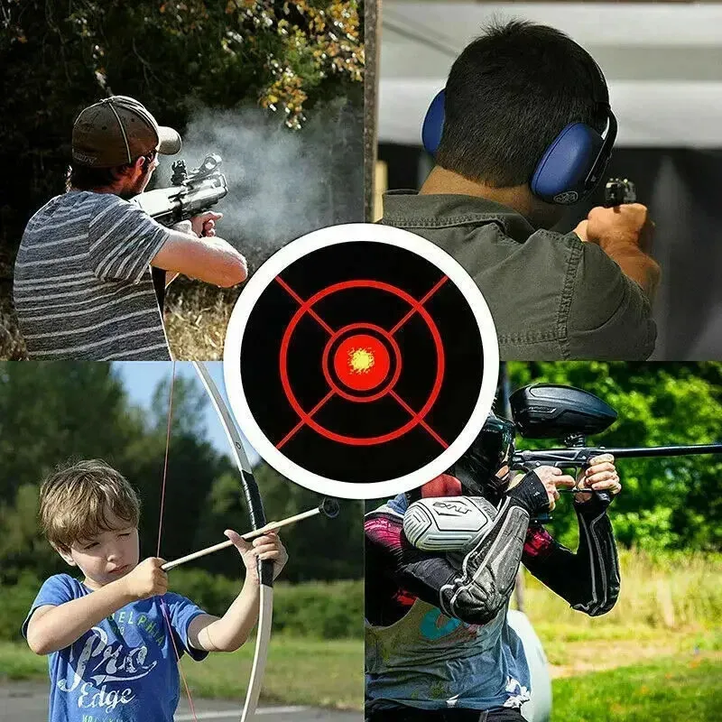 200 Uds 7,6 cm autoadhesivo tiro objetivo pegatina salpicaduras amplificador práctica reactiva entrenamiento caza pegatinas - imagen 2