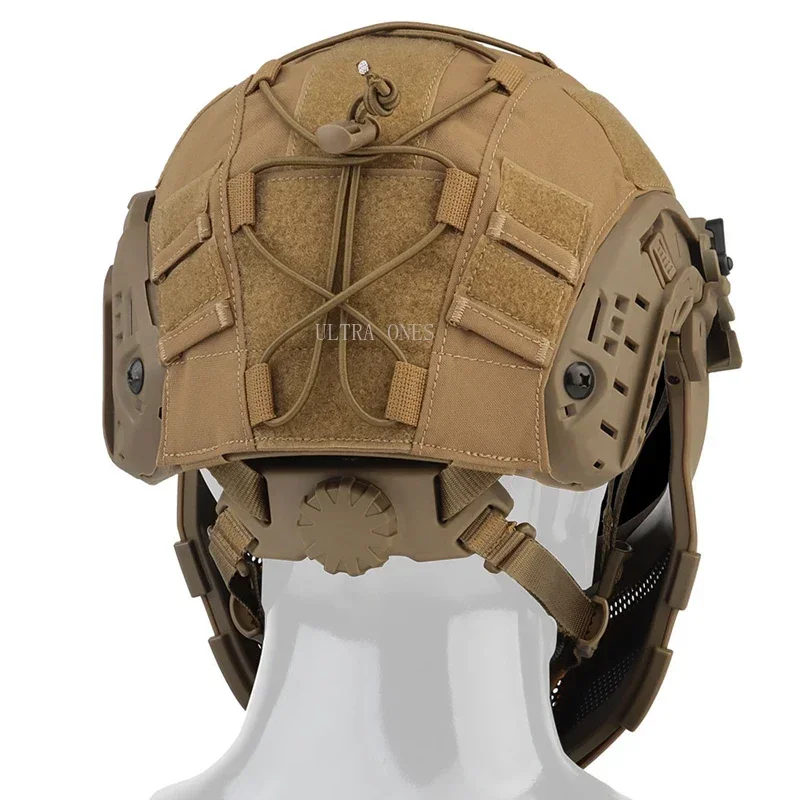 Casco táctico rápido, cascos totalmente cubiertos con máscara de malla de acero/gafas de caza, motocicleta, Cosplay, equipo de protección - imagen 4