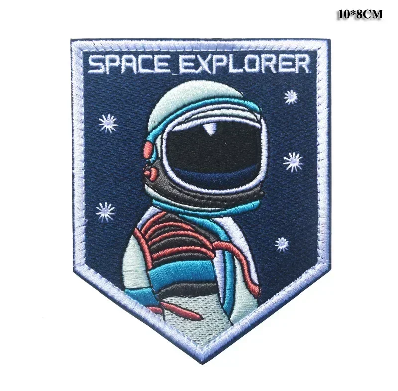 Pegatina de mochila I WANT TO LEAVE Space GET IN LOSER, parches bordados de gancho y bucle, insignia de moral táctica - imagen 2