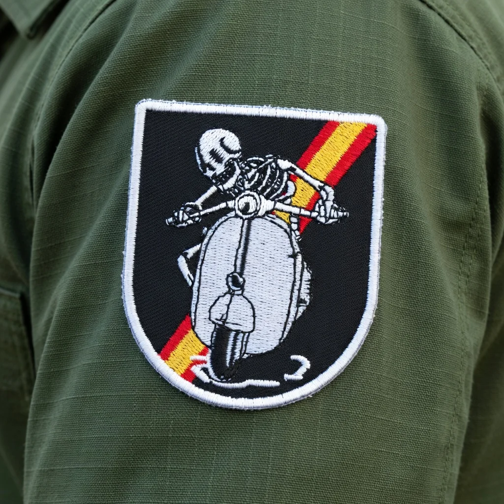Parche bordado velcro bandera alemana – gancho y bucle táctico - imagen 3