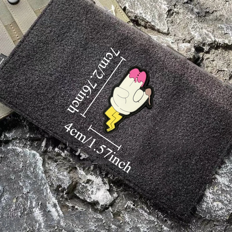 Parche divertido y bonito, insignia de moral táctica, bordado con gancho y bucle, mochila, accesorios de decoración de ropa, pegatinas, brazalete - imagen 4