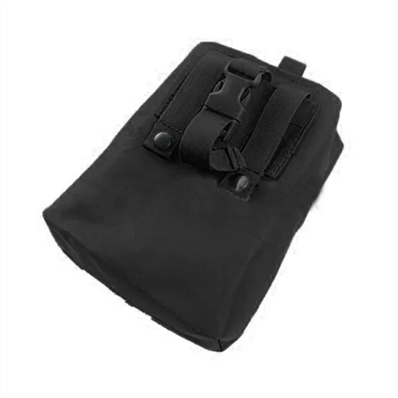Bolsa táctica plegable Molle con cordón para revistas, cinturón de utilidad ajustable, funda para cadera, bolsa para munición al aire libre - imagen 5