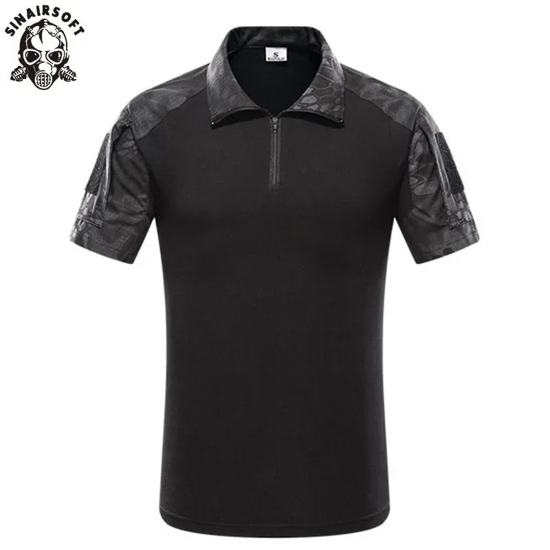 Camiseta SINAIRSOFT para hombre, camisetas transpirables de camuflaje para deportes al aire libre, accesorios de ropa de caza
