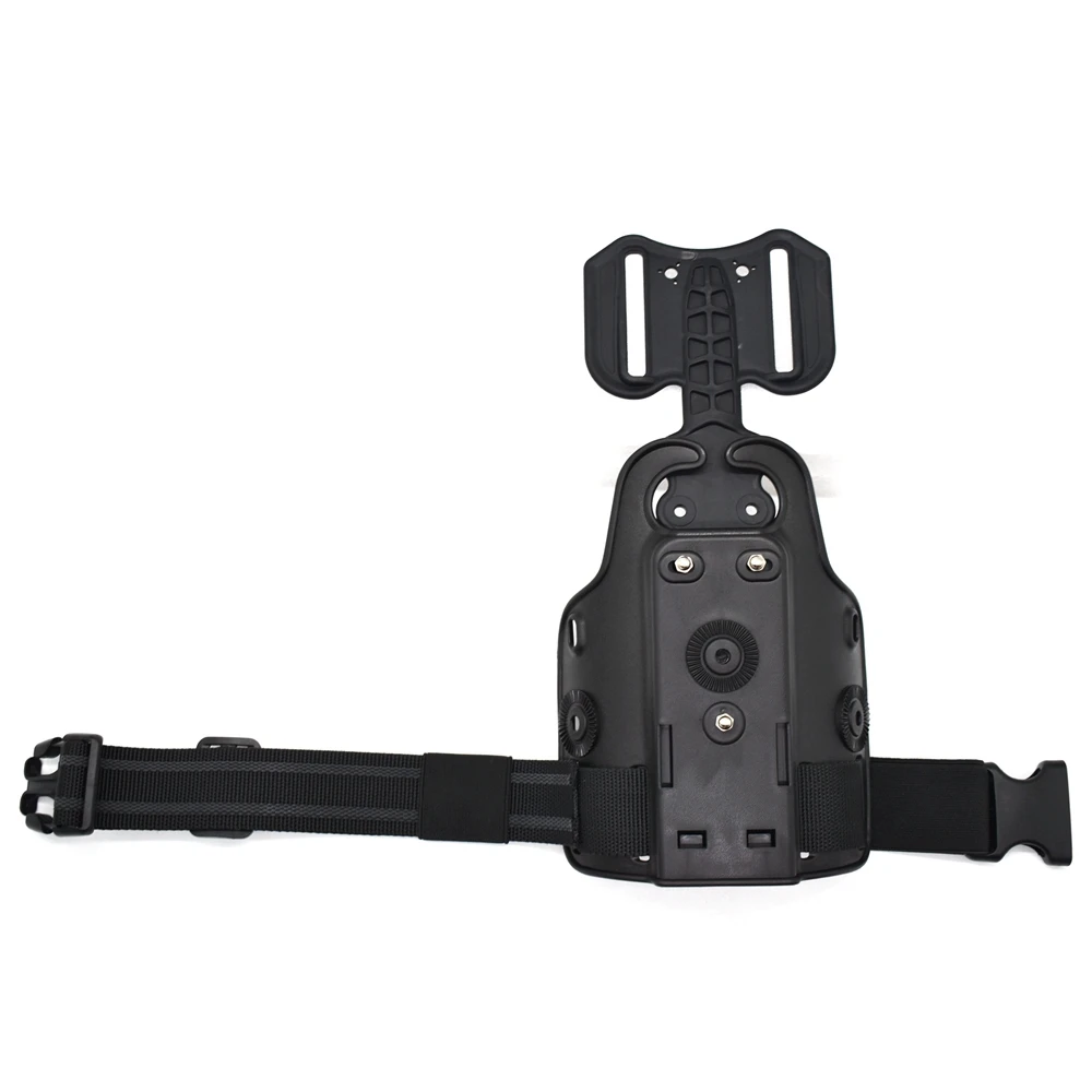 Plataforma táctica con forma de pierna, Panel Universal con funda para pierna caída para Glock 17 19 Beretta M9 Colt 1911 P226, negro, accesorio de caza - imagen 3