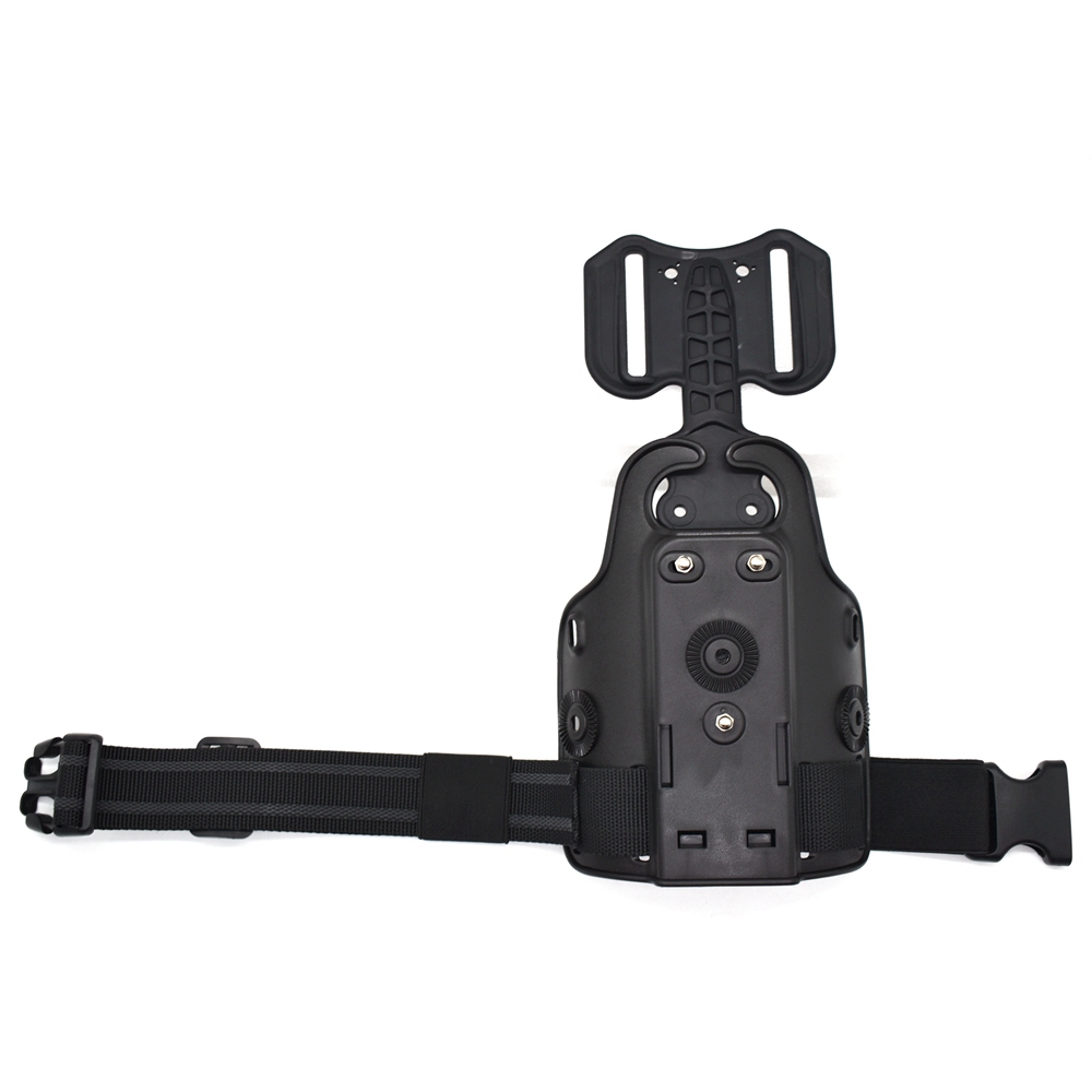 Plataforma táctica con forma de pierna, Panel Universal con funda para pierna caída para Glock 17 19 Beretta M9 Colt 1911 P226, negro, accesorio de caza - imagen 3