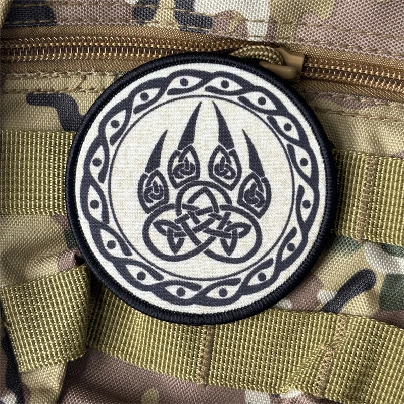 Parche de brazalete con estampado táctico para ropa, insignias de moral, parches militares con gancho, pegatina para mochila - imagen 5