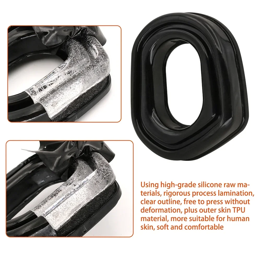 Adaptador de auriculares tácticos, almohadillas de Gel para EARMOR M31/M32, orejeras electrónicas, adaptador de auriculares de tiro militar Airsoft - imagen 5
