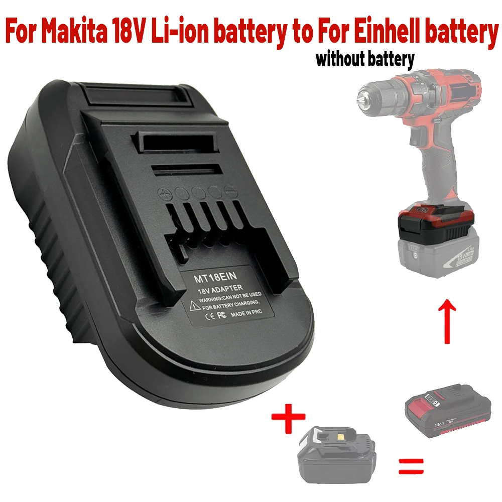 Para Makita 18V Li-ion batería convertir a herramienta eléctrica Einhell MT18EIN adaptador de batería para Makita BL1830 BL1850 BL1860