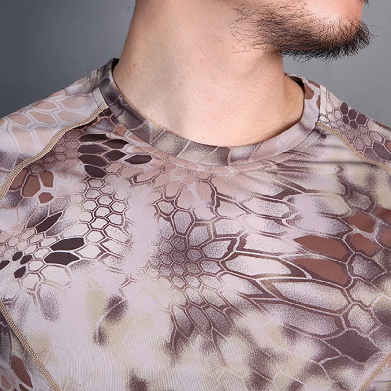 Emersongear, capa Base ajustada de piel táctica, camisetas de camuflaje para correr, senderismo, caza, deportes al aire libre, ciclismo, camiseta absorbente del sudor HLD - imagen 5