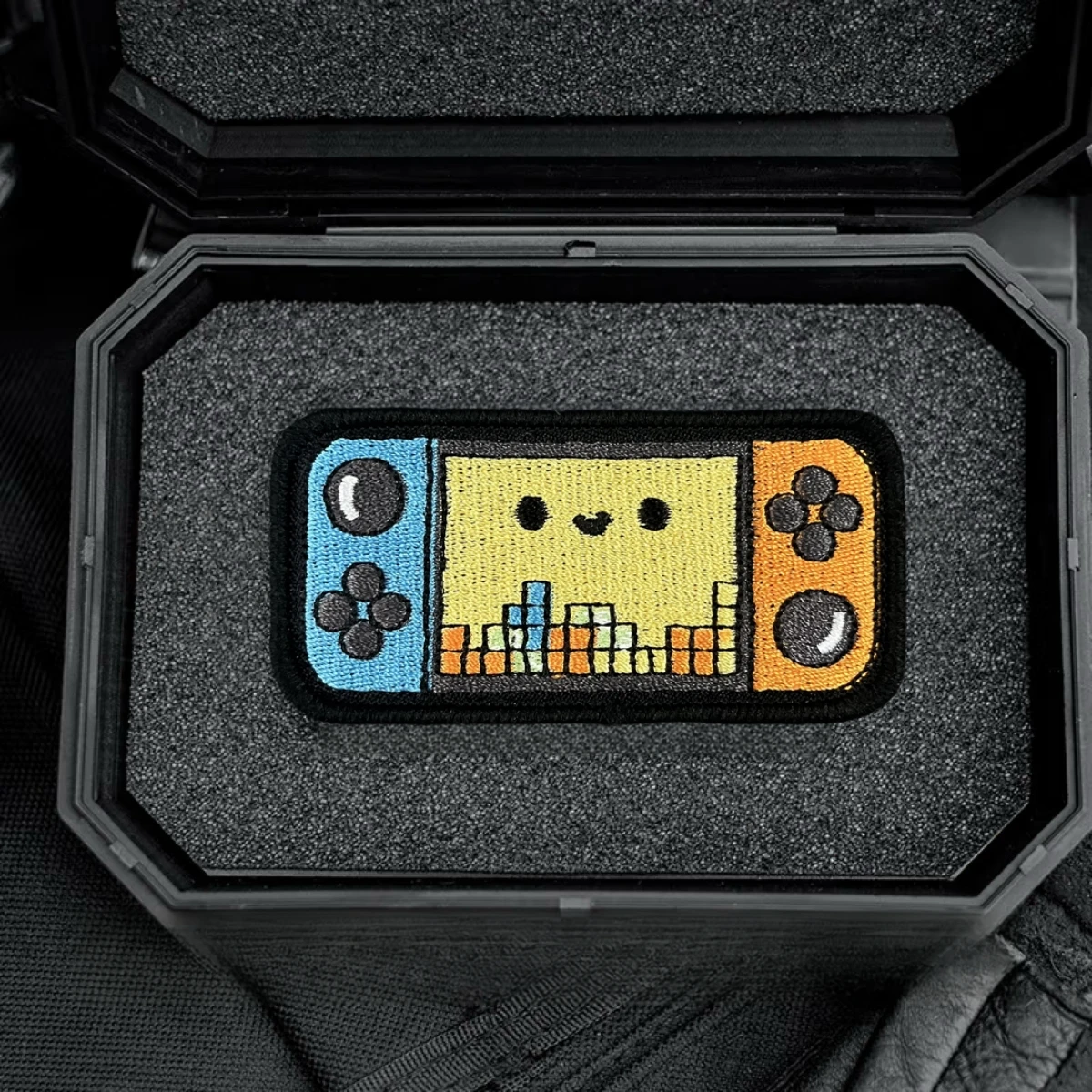 Consola de juegos Retro Xiaobawang, parches bordados de gancho y bucle en ropa, insignia de moral táctica, pegatina para mochila del ejército militar - imagen 4