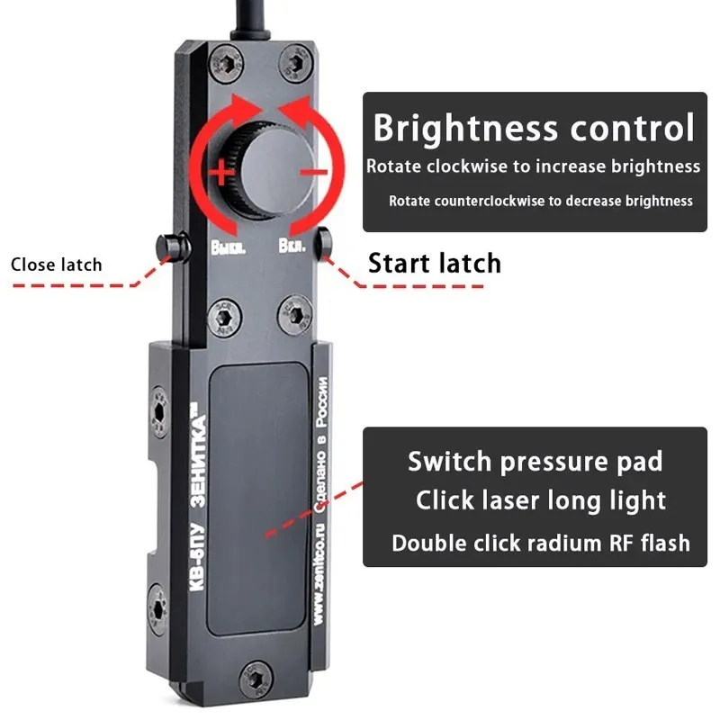 Indicador de PERST-4 CNC de Metal, linterna de 1400 lúmenes M600DF, botón constante láser IR de punto rojo, verde y azul, ajuste de 20MM, Picatinny - imagen 4