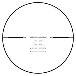 Diana 5.5-22x56 SFIR FFP telescopio para caza iluminado rojo tiro