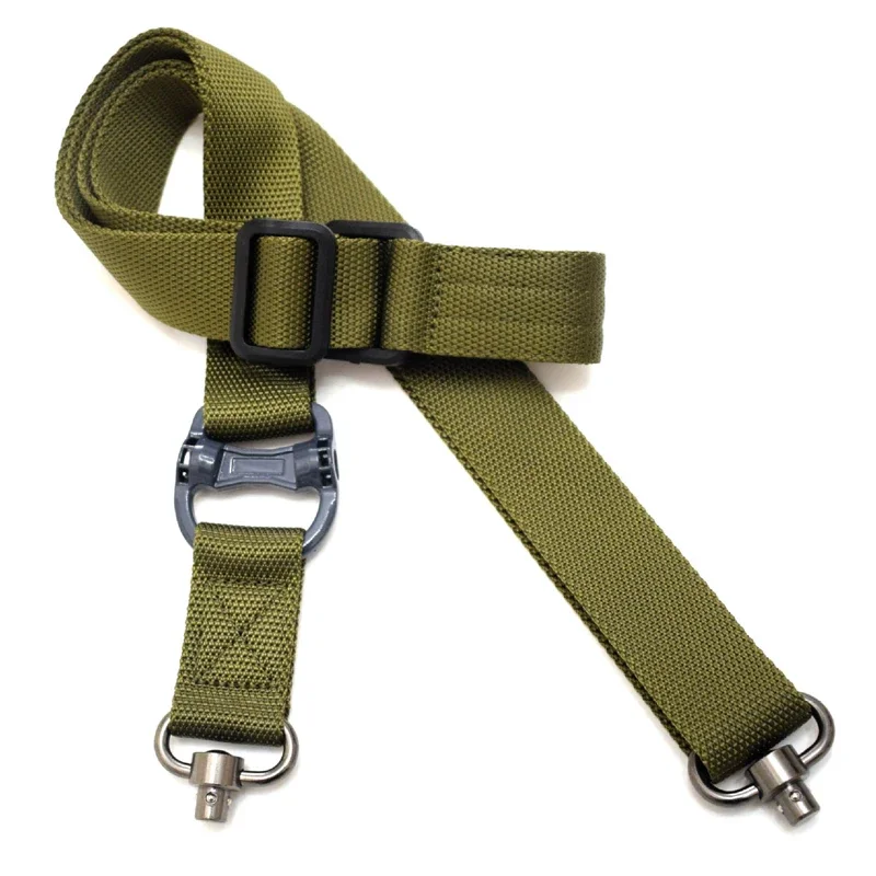 Correa de nailon táctico MS4 para Rifle, cabestrillo ajustable de dos puntos, liberación multimisión, accesorios de caza Airsoft - imagen 5