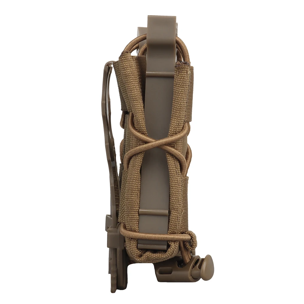 Nueva bolsa táctica para revistas de doble pila de 9mm, soporte para linterna de pistola MOLLE, cuchillo de caza, accesorios para cinturón de equipo de caza - imagen 2