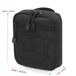 Bolsa táctica de primeros auxilios MOLLE compacta EDC cintura