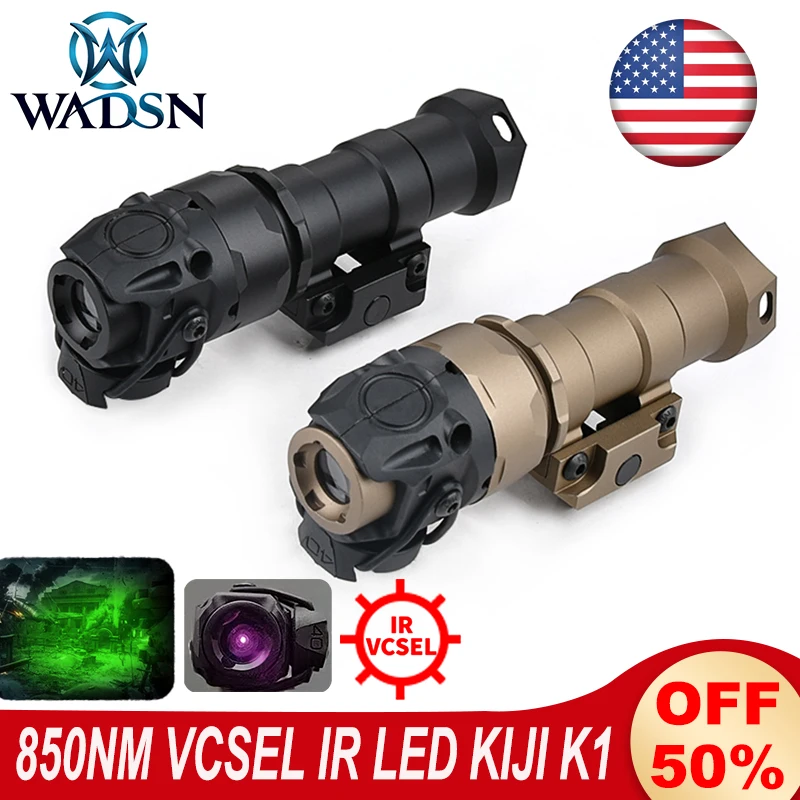 WADSN KIJI K1 Linterna táctica IR 850nm – Luz infrarroja para caza