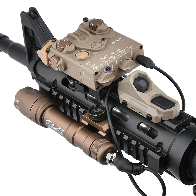 Láser táctico DBAL A2 rojo/verde/azul, linterna SF M300A/M600C y juego de sitch remoto AXON, luz LED blanca para caza Airsoft - imagen 5