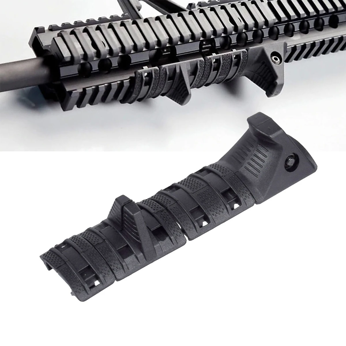 Paquete de 4 unidades de Kit de cubierta de riel de parada de mano Airsoft, cubierta de riel Picatinny para guardamanos tácticos AK AR15 M4, accesorios para pistola de Rifle