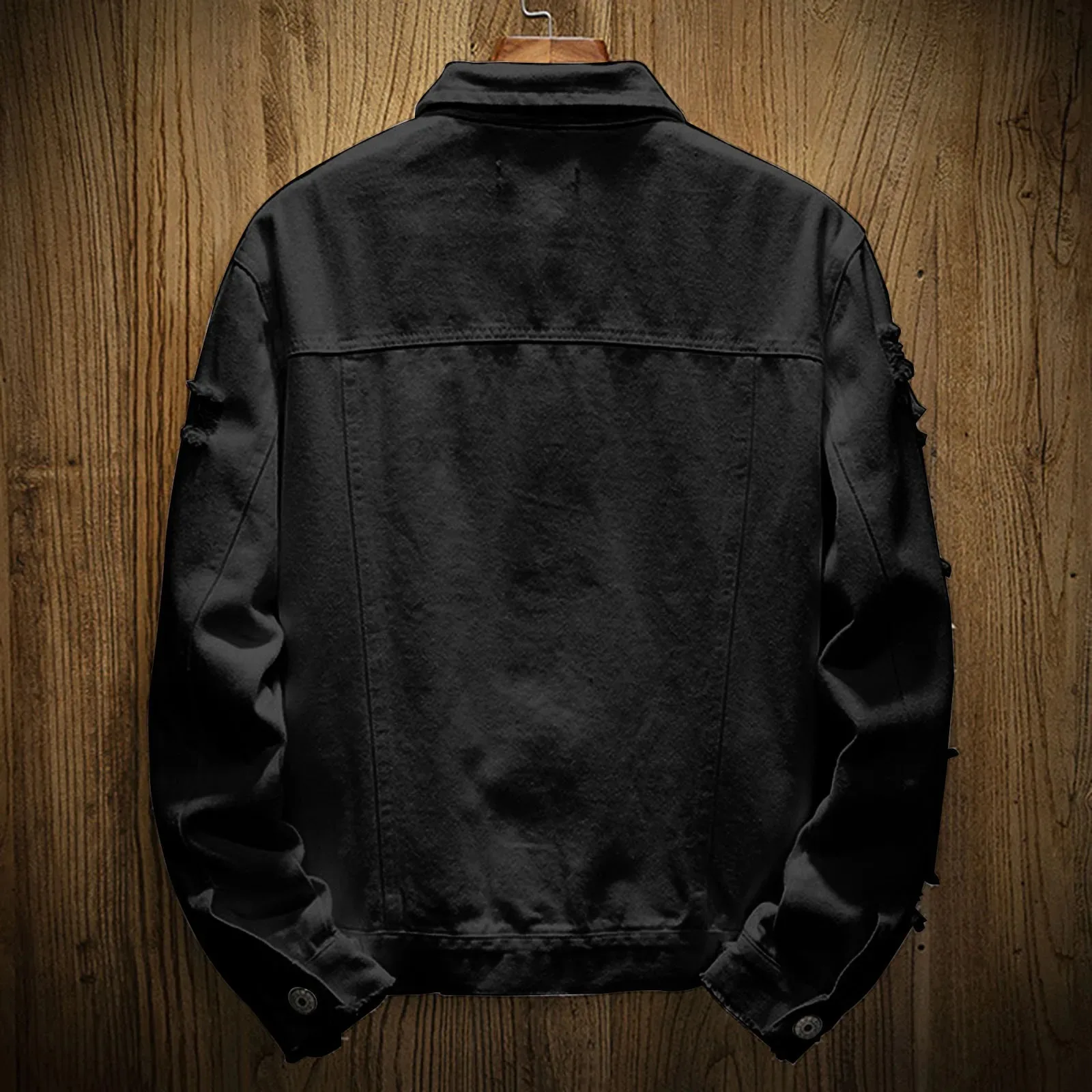 Chaqueta vaquera informal hombre estilo vintage primavera otoño - imagen 5