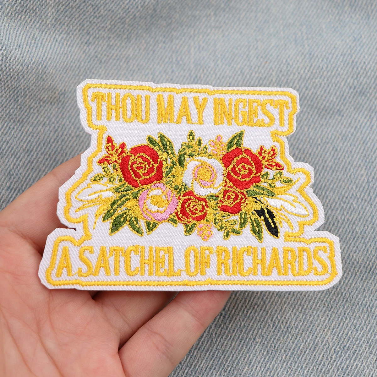 Parche EW PEOPLE, parche bordado con letras, parches para planchar para ropa, parches termoadhesivos para ropa, insignias para coser DIY - imagen 2