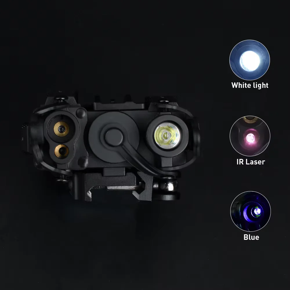 WADSN, DBAL-A2 de Metal completo, láser rojo, verde, azul, puntero de visión estroboscópica, linterna LED blanca, indicador táctico de caza DBAL A2 - imagen 2
